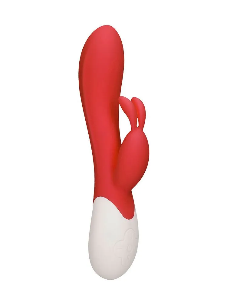Heat Flame: G-Punkt-/Bunny-Vibrator mit Wärmefunktion, rot Heat Flame: G-Punkt-/Bunny-Vibrator mit Wärmefunktion, rot