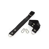 Leder-Hand-Hängefesseln, schwarz Leder-Hand-Hängefesseln, schwarz