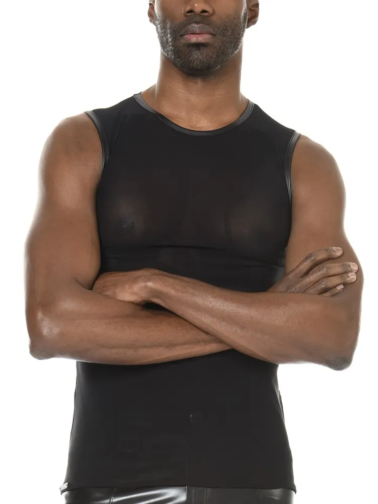 Patrice Catanzaro Adrien: Netz-Tanktop, schwarz (L) Patrice Catanzaro Adrien: Netz-Tanktop, schwarz (L)