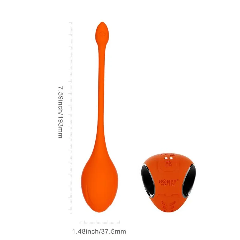 HoneyPlayBox - LILI App-gesteuerter Eier-Vibrator Orange – Bild 3