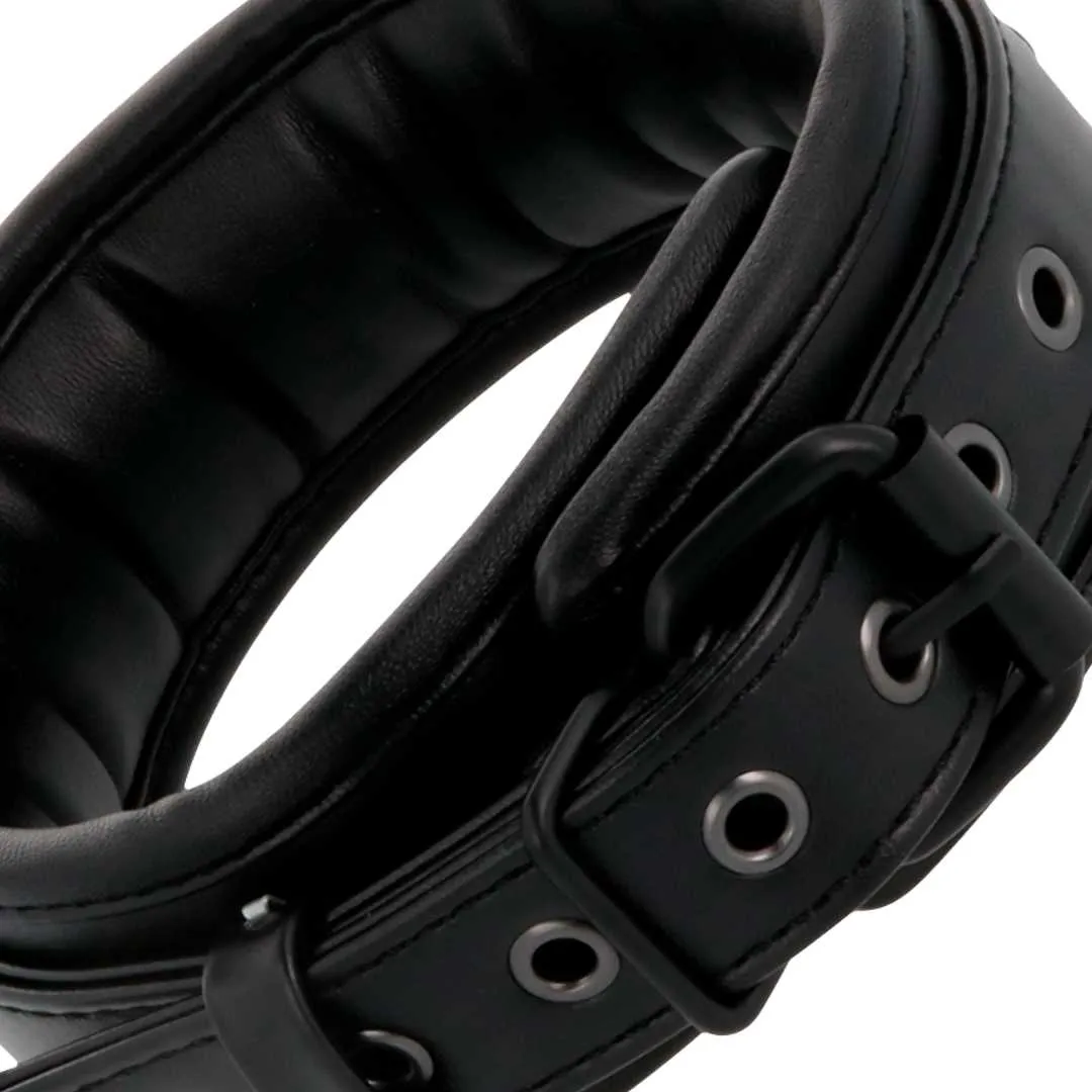 Schlichtes Halsband mit Leine – Bild 3