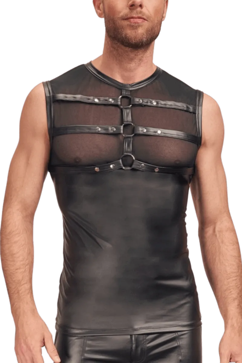 Wetlook Top mit Riemen Wetlook Top mit Riemen