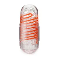 Tenga Spinner 02 Hexa: Masturbator, transparent/orange Tenga Spinner 02 Hexa: Masturbator, transparent/orange