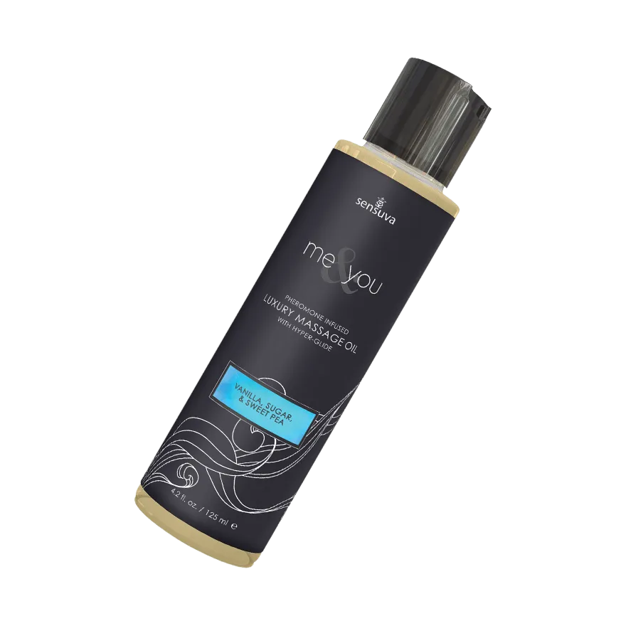 Me and You - Luxury Massage Oil Vanilla, Sugar & Sweet Pea, 125 ml Me and You - Luxury Massage Oil Vanilla, Sugar & Sweet Pea, 125 ml