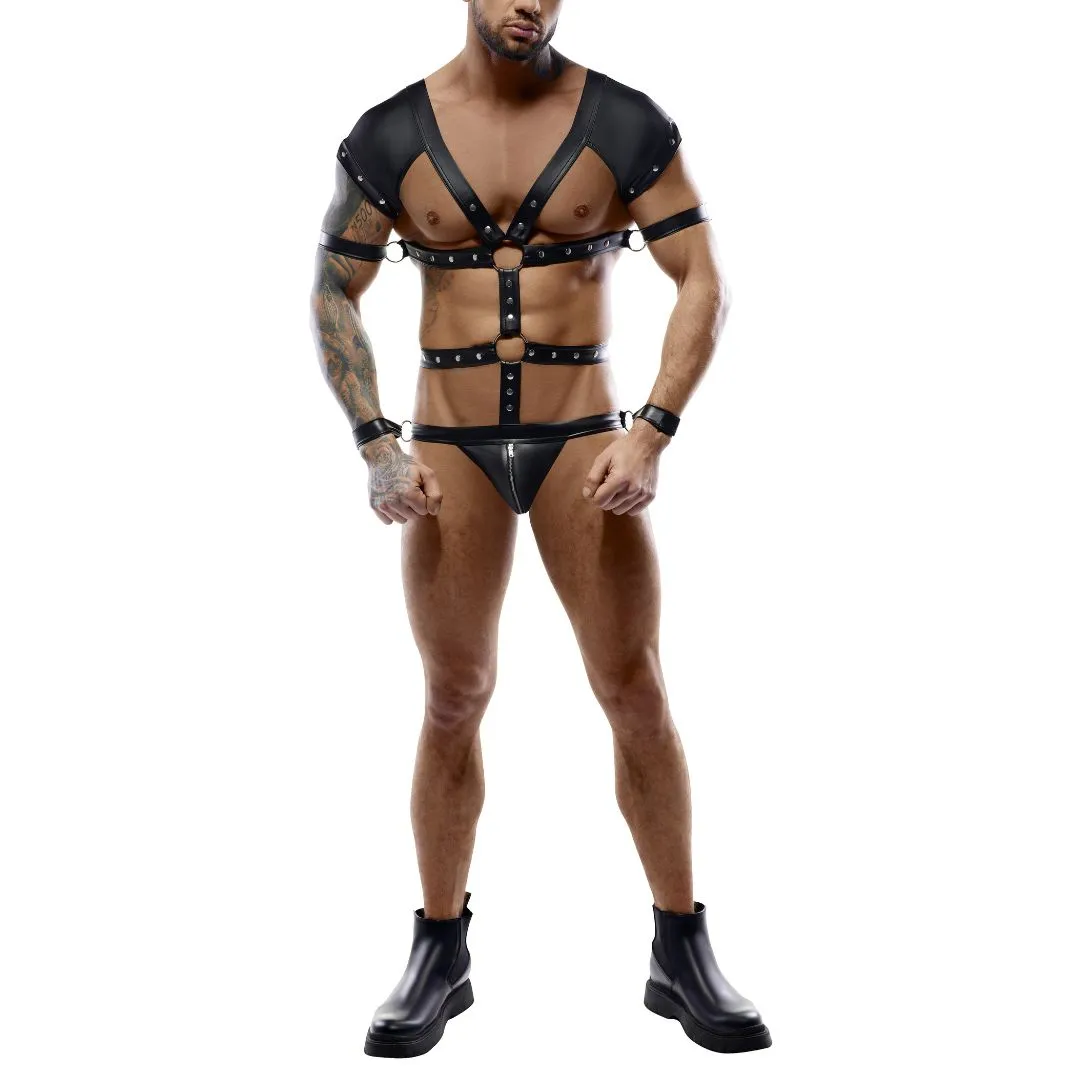 Body in Harness-Optik mit Fesseln – Bild 3