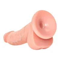 Ultra Realistic Skin - Curved Dildo with Balls, 17 cm Ultra Realistic Skin - Curved Dildo with Balls, 17 cm