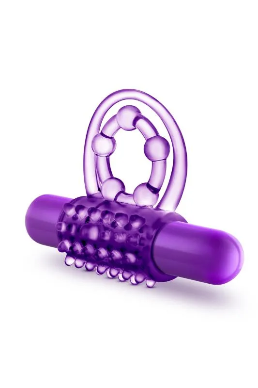 Blush - Play With Me The Player Vibrierender Doppel-Penisring mit Hodenschl – Bild 2