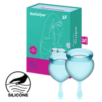 Satisfyer Feel Good - Menstrual Cup Set, 15 & 20 ml Satisfyer Feel Good - Menstrual Cup Set, 15 & 20 ml