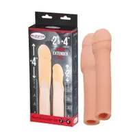 Malesation Penis Extender 2''+4'': Penishüllen-Set, haut Malesation Penis Extender 2''+4'': Penishüllen-Set, haut