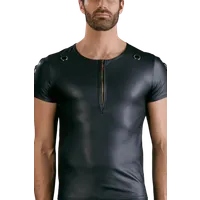 Wetlook Shirt mit Reißverschluss Wetlook Shirt mit Reißverschluss