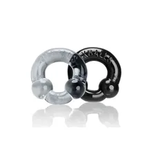 Ultraballs 2er Set Penisringe, schwarz/transparent Ultraballs 2er Set Penisringe, schwarz/transparent