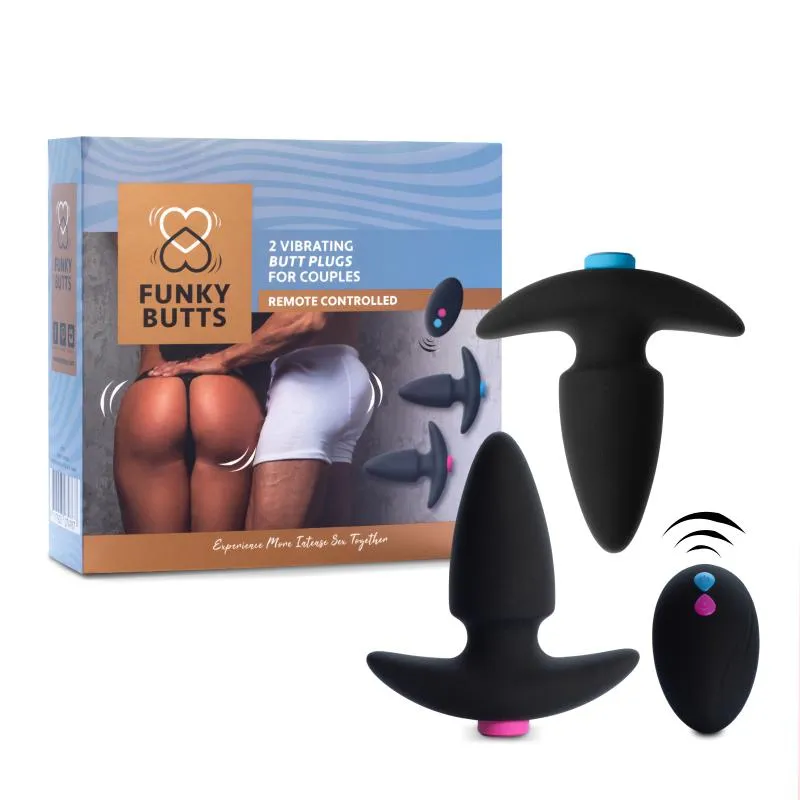 FeelzToys - FunkyButts Buttplug-Set mit Fernbedienung für Paare – Bild 3