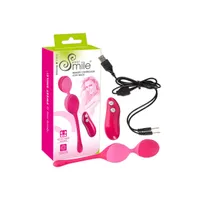 Sweet Smile Loveballs: Vibro-Liebeskugeln mit Fernbedienung, rot/rosa Sweet Smile Loveballs: Vibro-Liebeskugeln mit Fernbedienung, rot/rosa
