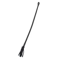 Lederpeitsche geflochten (70cm), schwarz Lederpeitsche geflochten (70cm), schwarz