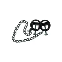 Nippelkette mit Schraubzwingen, schwarz Nippelkette mit Schraubzwingen, schwarz