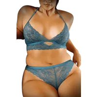 2tlg. Set in zartem Blau Plus Size 2tlg. Set in zartem Blau Plus Size