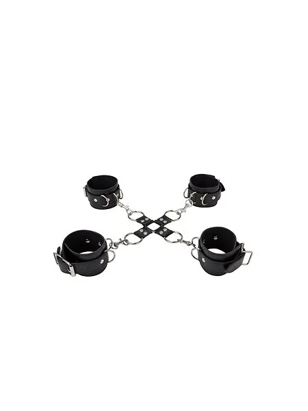 Ouch! Kreuzfessel-Set, schwarz Ouch! Kreuzfessel-Set, schwarz