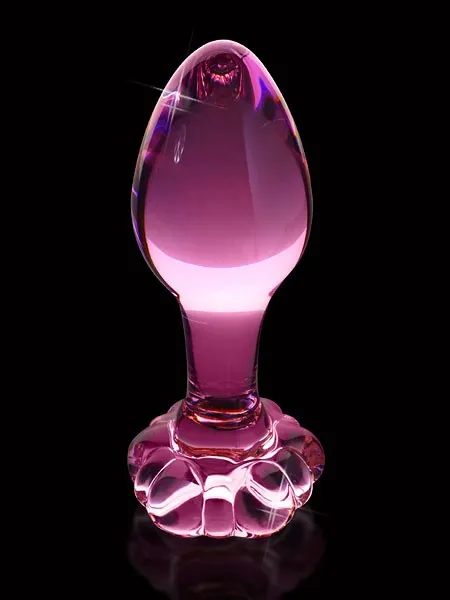 Icicles No. 48: Glas-Analplug, pink Icicles No. 48: Glas-Analplug, pink