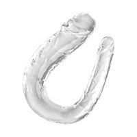 King Cock Clear - Large Double Trouble, 44 cm King Cock Clear - Large Double Trouble, 44 cm