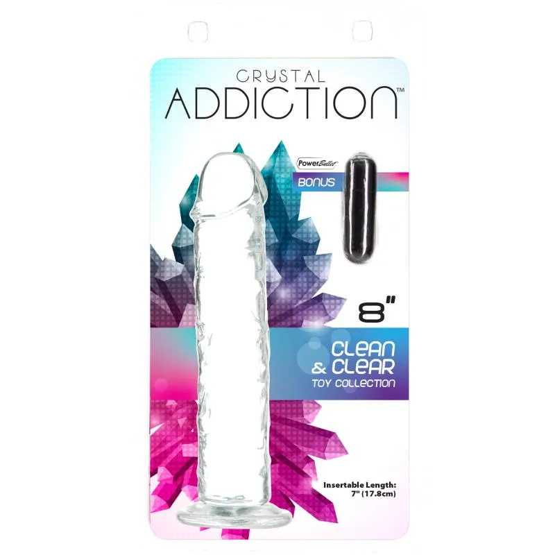 Crystal Addition - Transparenter Realistischer Dildo - 20 cm – Bild 5