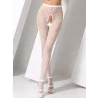 Passion: Ouvert-Strumpfhose S010, weiß (One Size) Passion: Ouvert-Strumpfhose S010, weiß (One Size)