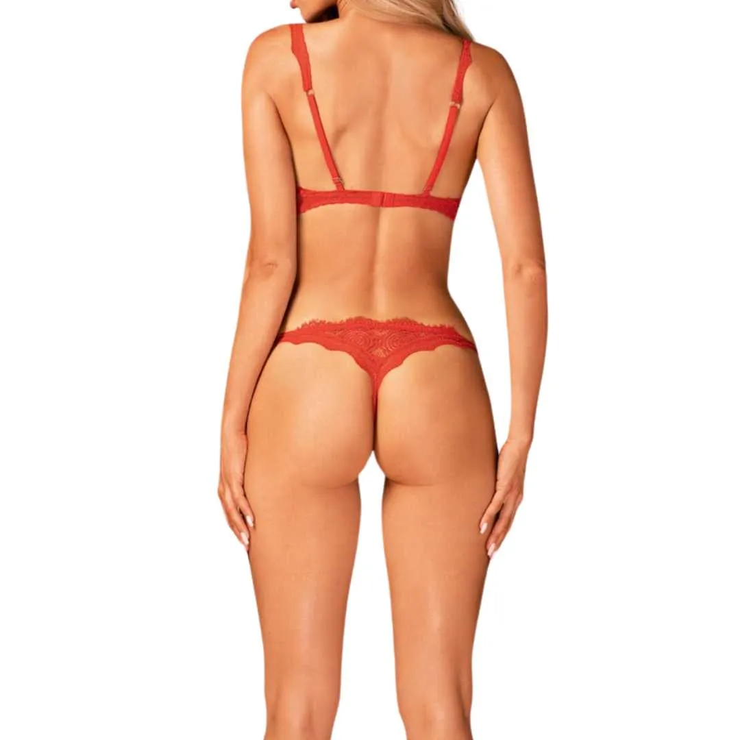 Ouvert-Set "Bergamore" mit offenem BH – Bild 3