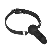 Mundknebel mit Dildo aus Silikon Mundknebel mit Dildo aus Silikon