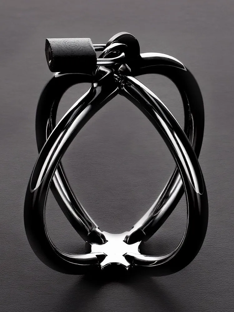 Triune Criss Cross Hand Restraint: Edelstahl-Handfessel Triune Criss Cross Hand Restraint: Edelstahl-Handfessel