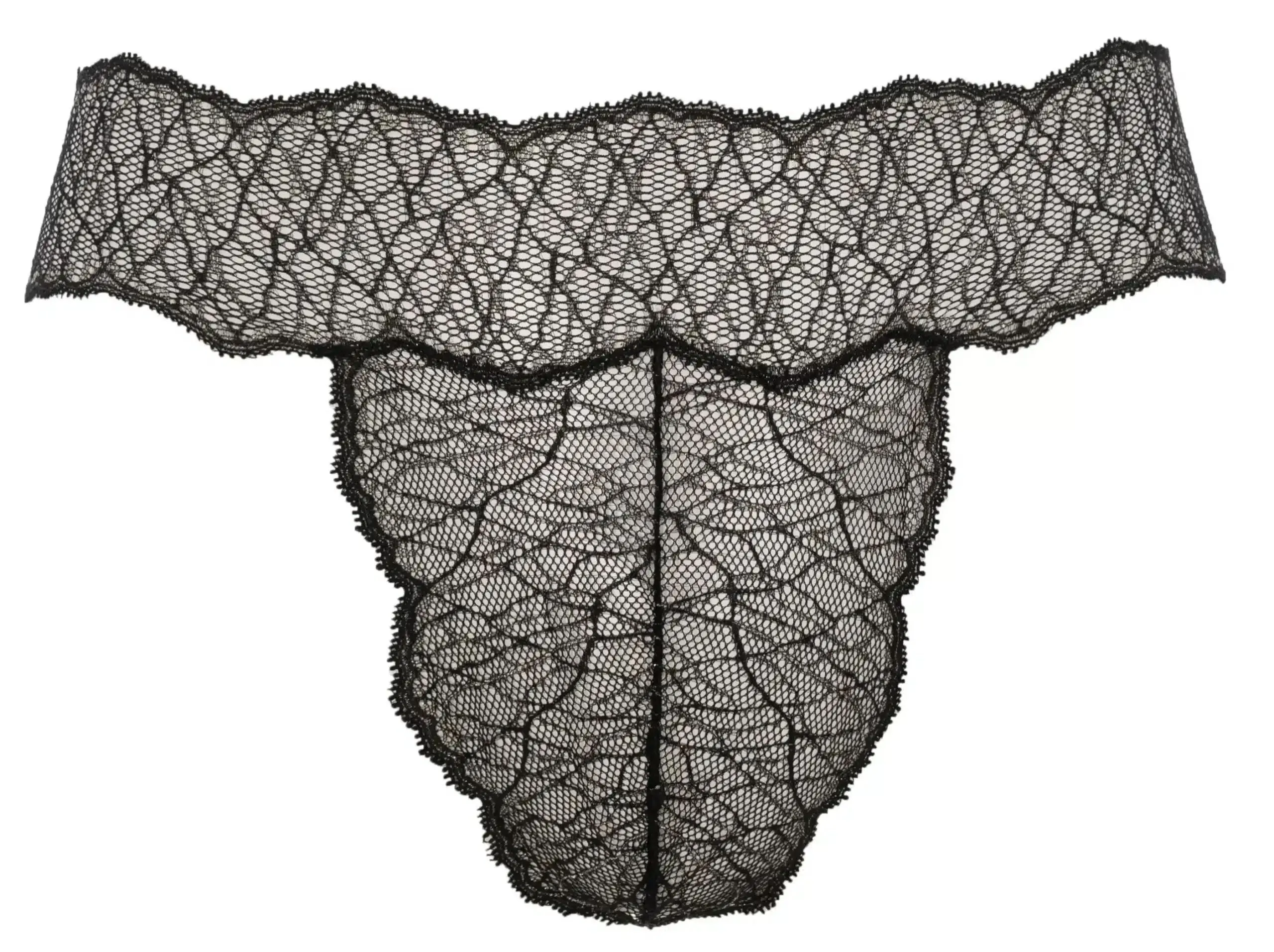 Bracli - Sydney Perlenstring Schwarz - Luxus-Dessous für Männer mit Perlen Größe M – Bild 2