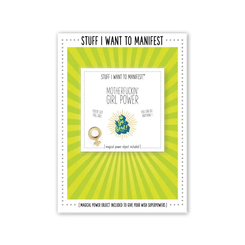 Warm Human - Manifest Greeting Card - Girl Power Warm Human - Manifest Greeting Card - Girl Power