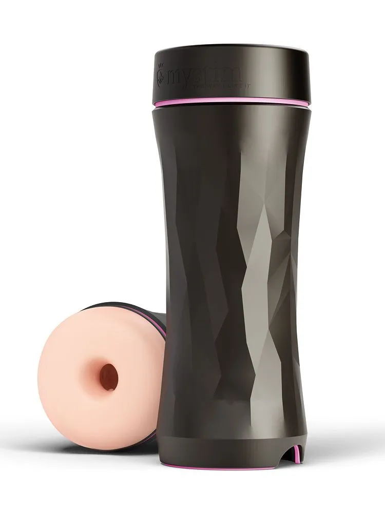 Mystim Opus E: Elektro-Masturbator Donut, haut/schwarz Mystim Opus E: Elektro-Masturbator Donut, haut/schwarz