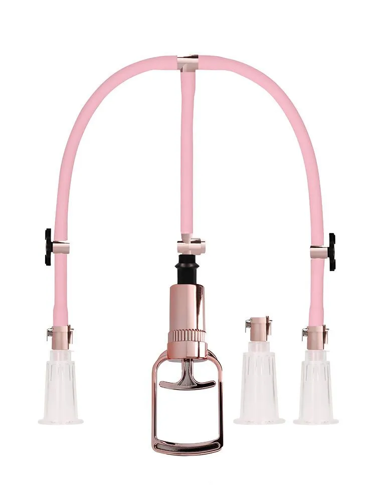 Pumped Clitoral & Nipple Pump Set M: Klitoris-/Nippel-Pumpe, rosa/roségold Pumped Clitoral & Nipple Pump Set M: Klitoris-/Nippel-Pumpe, rosa/roségold