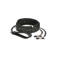 Halsfessel mit Leine & Nippelklemmen Halsfessel mit Leine & Nippelklemmen