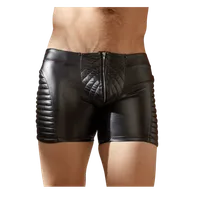 Pants in schwarz mit gestepptem Wetlook Pants in schwarz mit gestepptem Wetlook