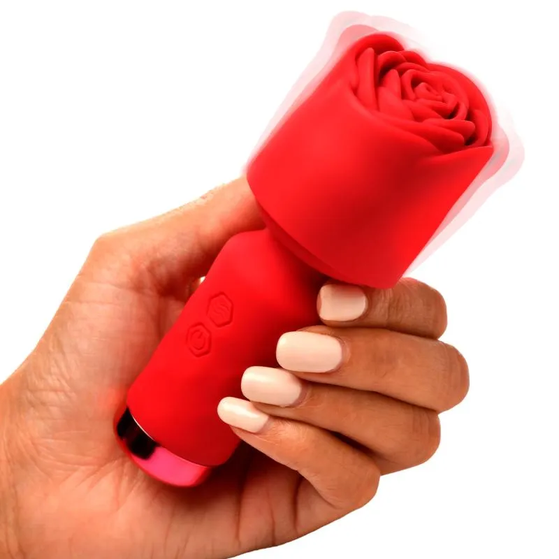 BLOOMGASM – Pleasure Rose Mini-Wand-Vibrator – Rot BLOOMGASM – Pleasure Rose Mini-Wand-Vibrator – Rot