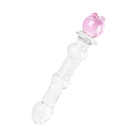 Glasdildo mit Bärchen-Applikation, 18 cm Glasdildo mit Bärchen-Applikation, 18 cm