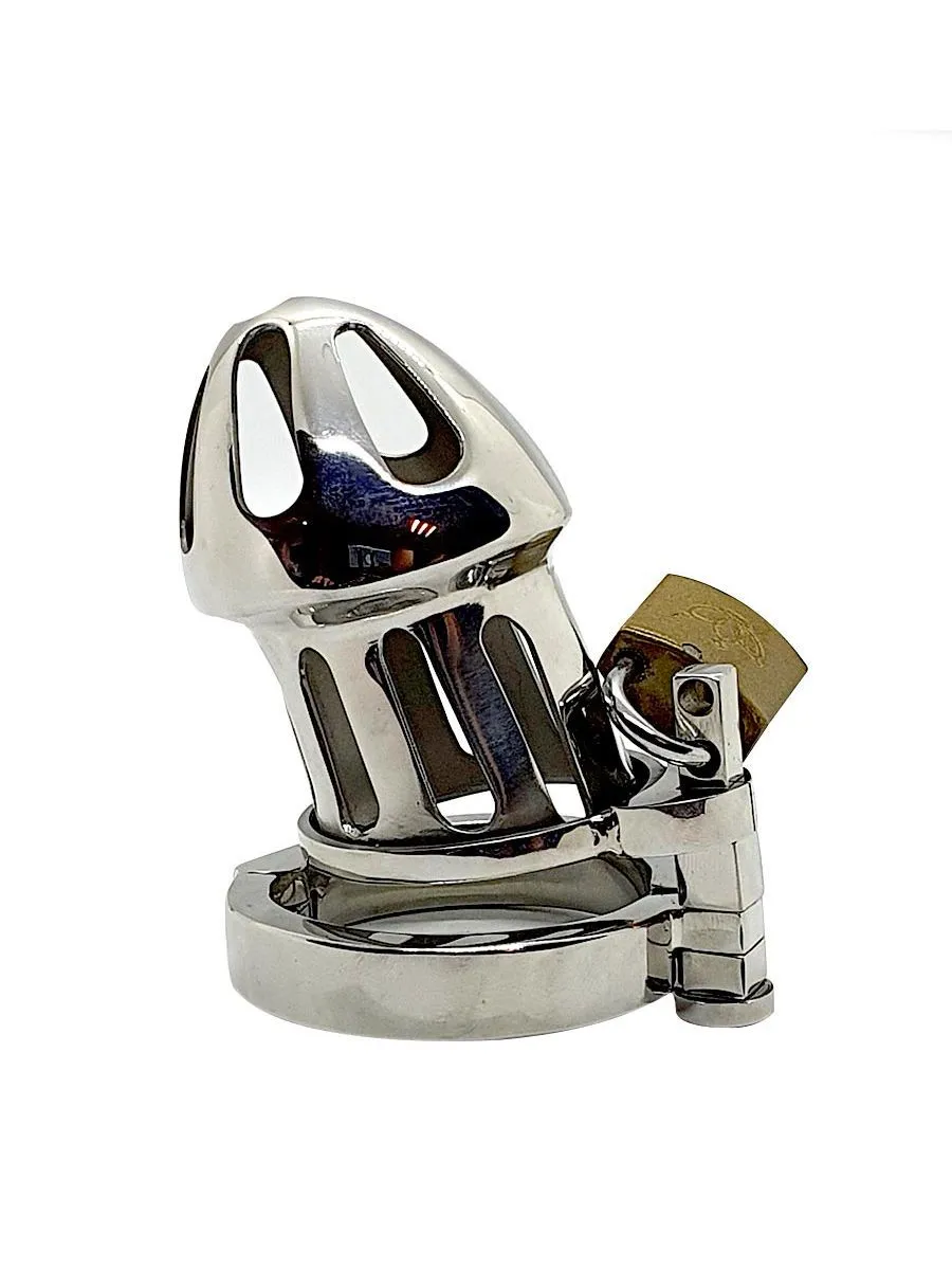 Black Label Breezy Boy Cock Cage: Edelstahl-Peniskäfig Black Label Breezy Boy Cock Cage: Edelstahl-Peniskäfig