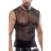 Herren Tanktop aus grobem Netzstoff Herren Tanktop aus grobem Netzstoff