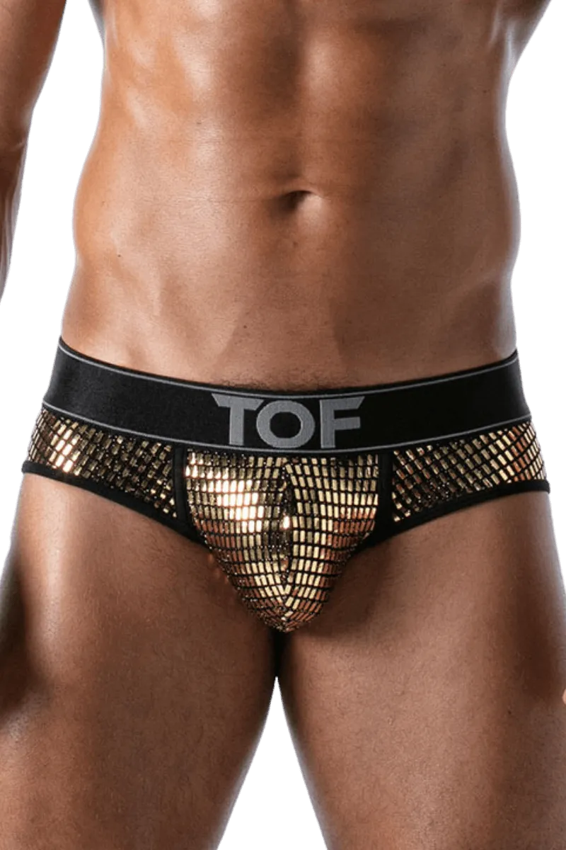 Herren Slip schwarz gold Herren Slip schwarz gold