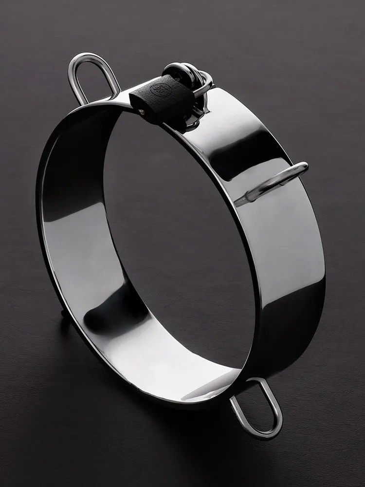 Triune Dungeon Collar: Edelstahl-Halsfessel Triune Dungeon Collar: Edelstahl-Halsfessel