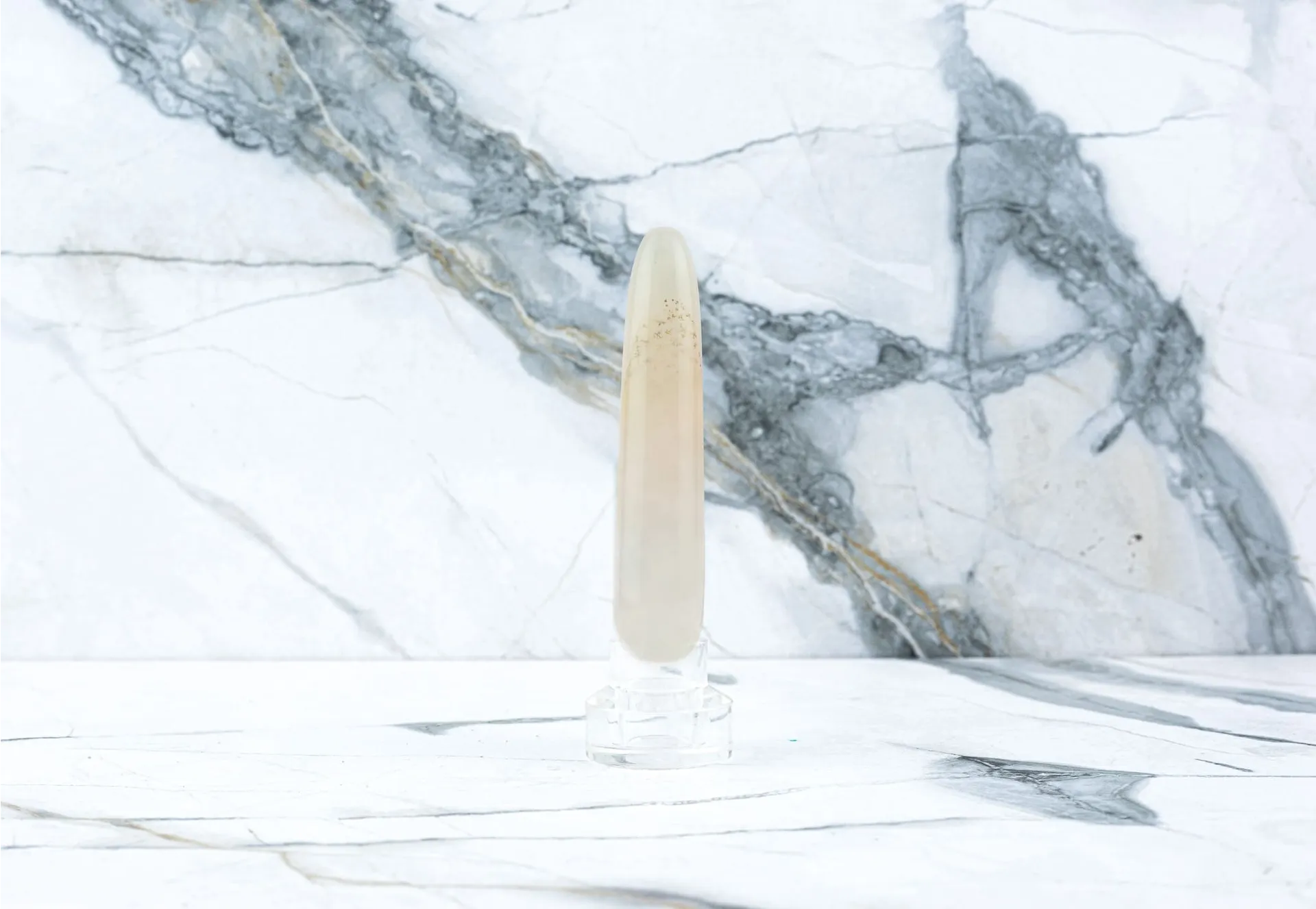 Yoni-Stab - Rosenquarz (10 cm) Yoni-Stab - Rosenquarz (10 cm)