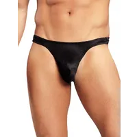 Male Power Satin: String, schwarz (L/XL) Male Power Satin: String, schwarz (L/XL)