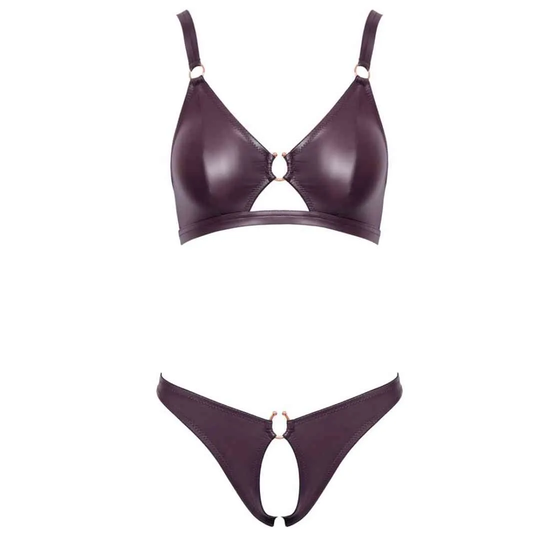 Dessous-Set ouvert im Wetlook – Bild 5