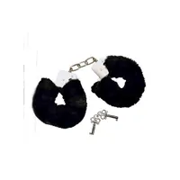 Bad Kitty Plüschhandschellen, schwarz Bad Kitty Plüschhandschellen, schwarz