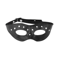 Offene Leder-Augenmaske mit Nieten Offene Leder-Augenmaske mit Nieten