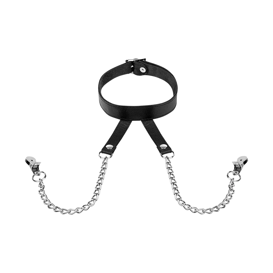 Nippelklemmen mit Halsband Nippelklemmen mit Halsband