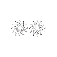 Nipple Sticker schwarz silber Nipple Sticker schwarz silber