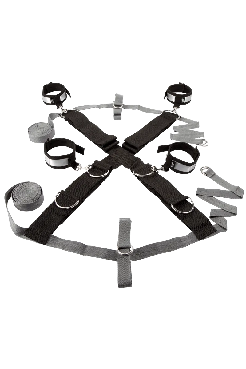 Shades of Grey - 7tlg. Bettfessel-Set Shades of Grey - 7tlg. Bettfessel-Set