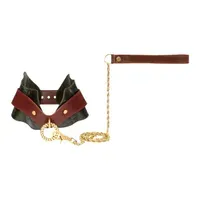 Lederhalsband mit Leine Lederhalsband mit Leine