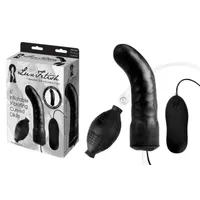 LUX FETISH 6%27 Inflatbale Vibrating Curved Dildo LUX FETISH 6%27 Inflatbale Vibrating Curved Dildo